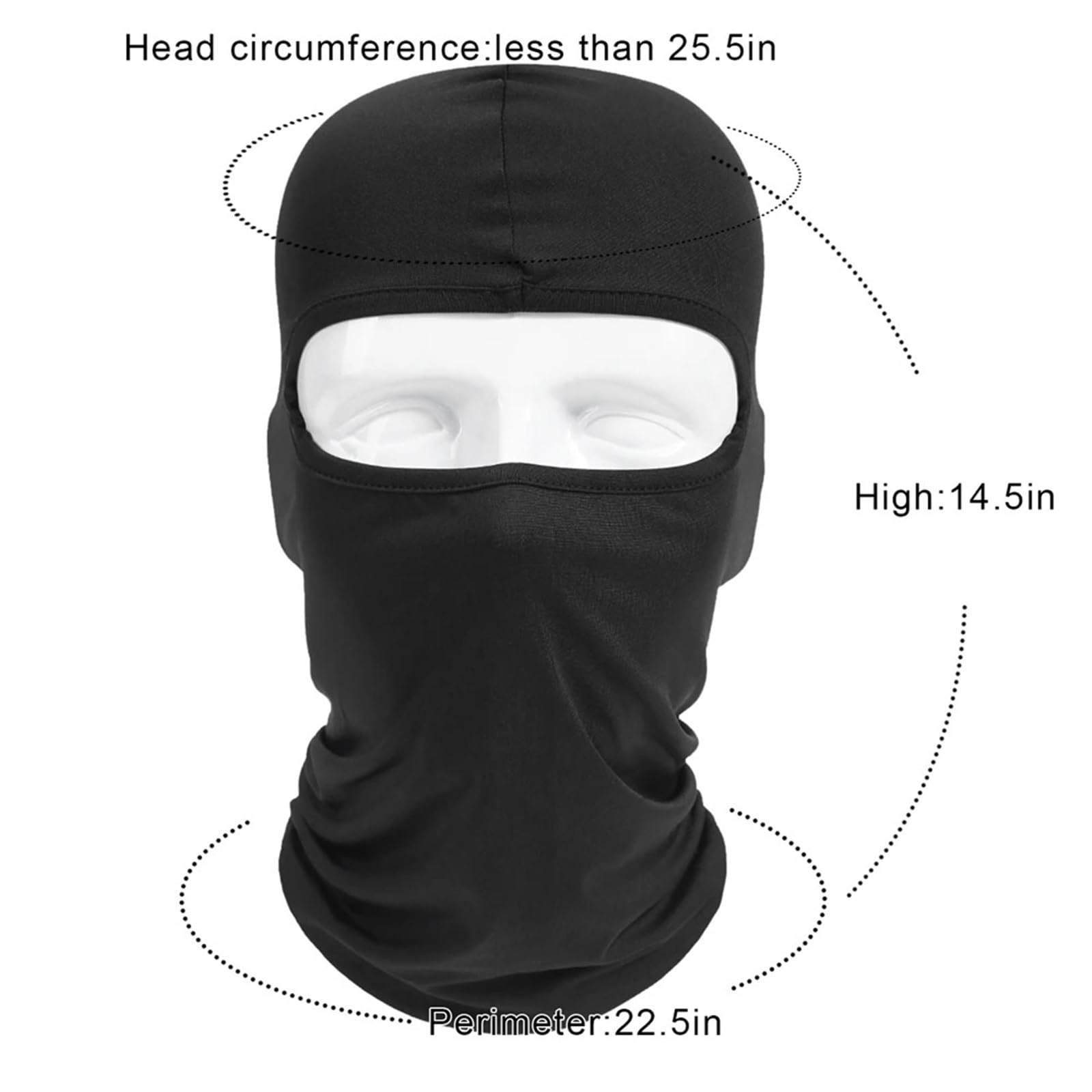 Pasamontañas 2 uds pasamontañas de Ciclismo Transpirable a Prueba de Viento máscara Facial Completa Casco for Montar en Deporte Correr esquí Senderismo al Aire Libre Hombres