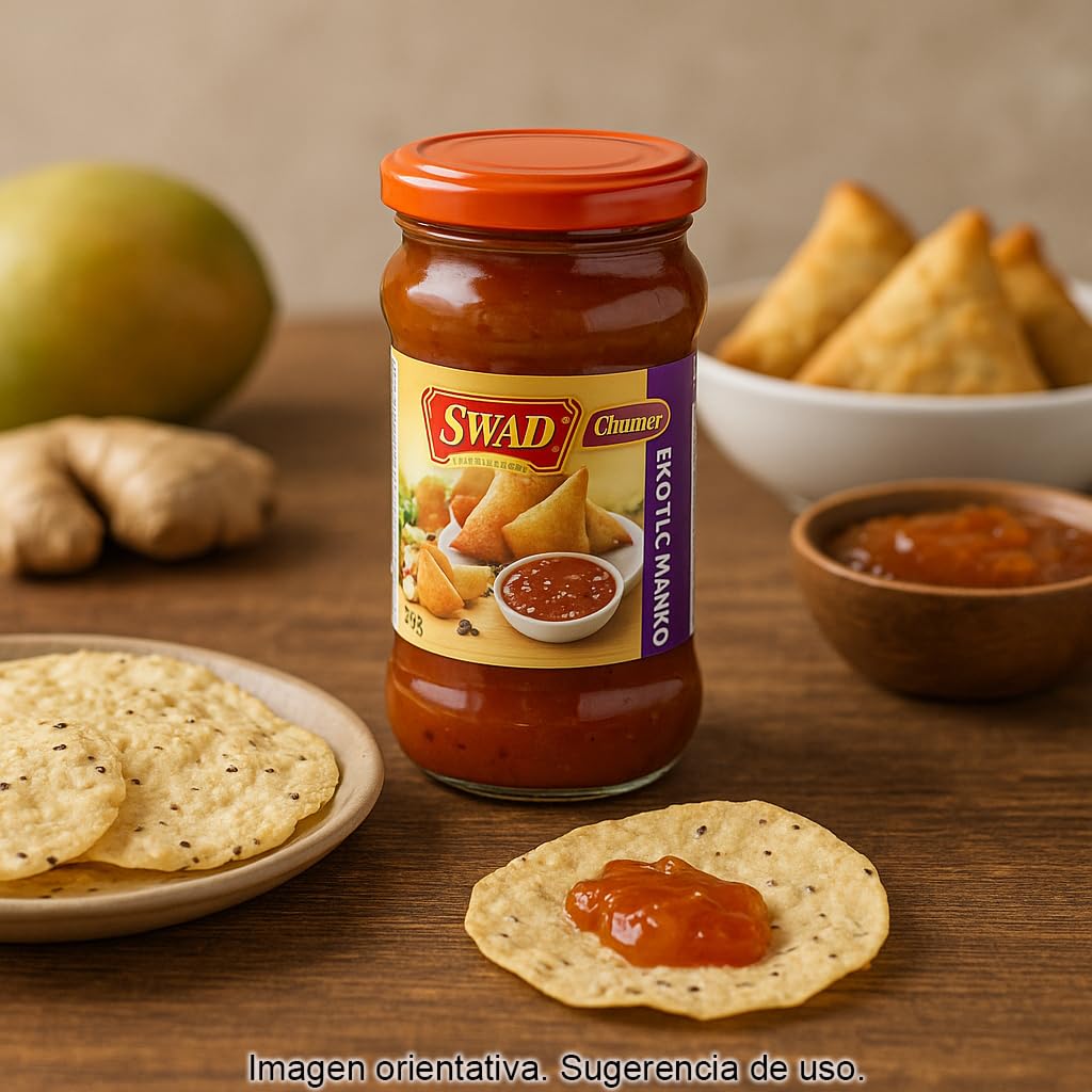 Mango Chutney Exótico 350 g Salsa agridulce india con mango, jengibre y especias
