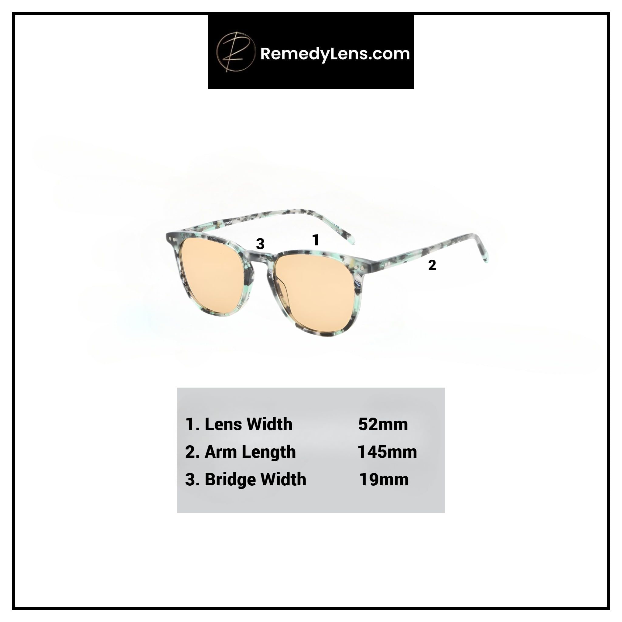 Skylar FL-41 - Gafas de acetato con patrón de alta calidad para migraña y sensibilidad a la luz