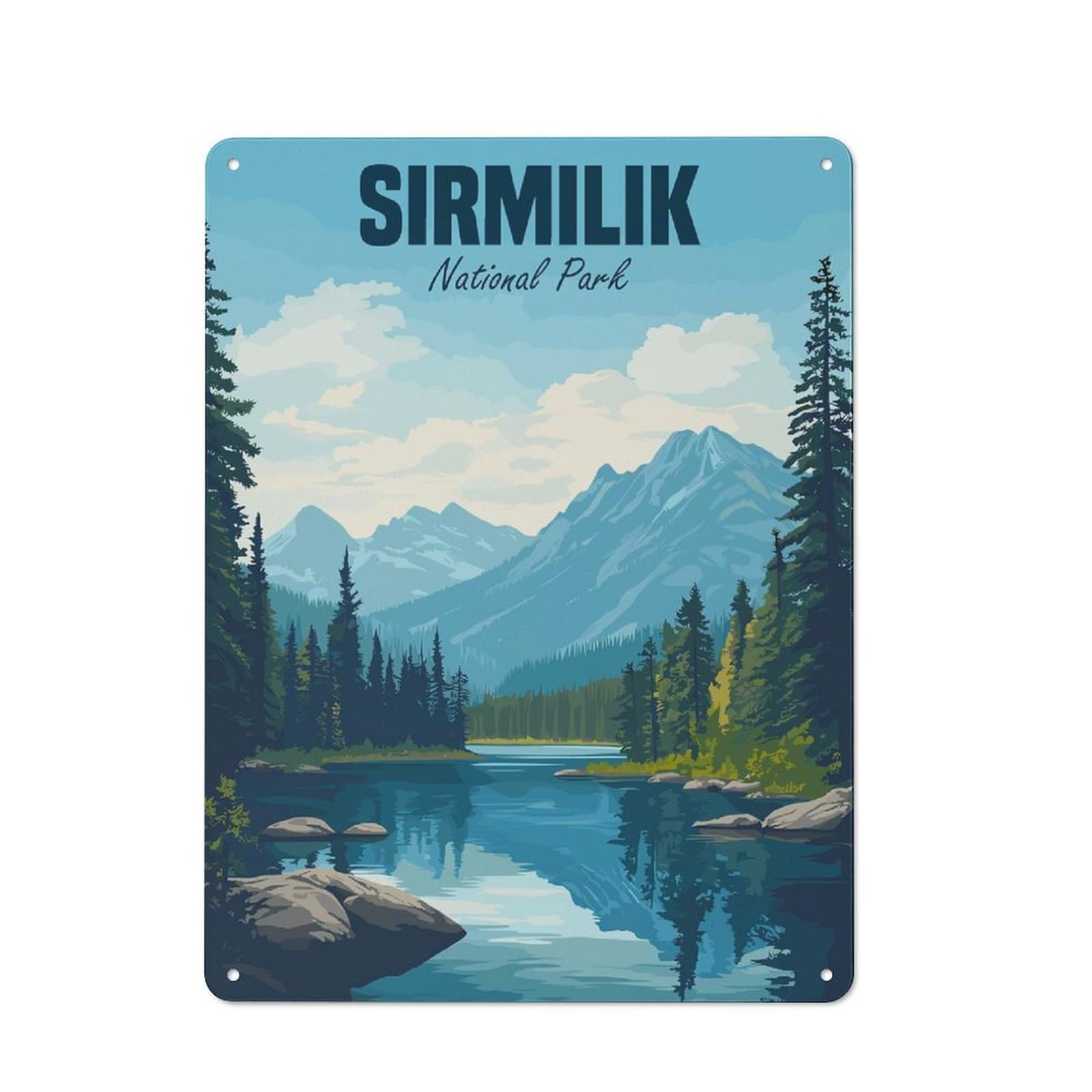 Junmoney Style Casual Sirmilik National Park Shed Metal Sign 40X30cm, Utility Space Decor For Shed, Garden Room, Porch Or Garage