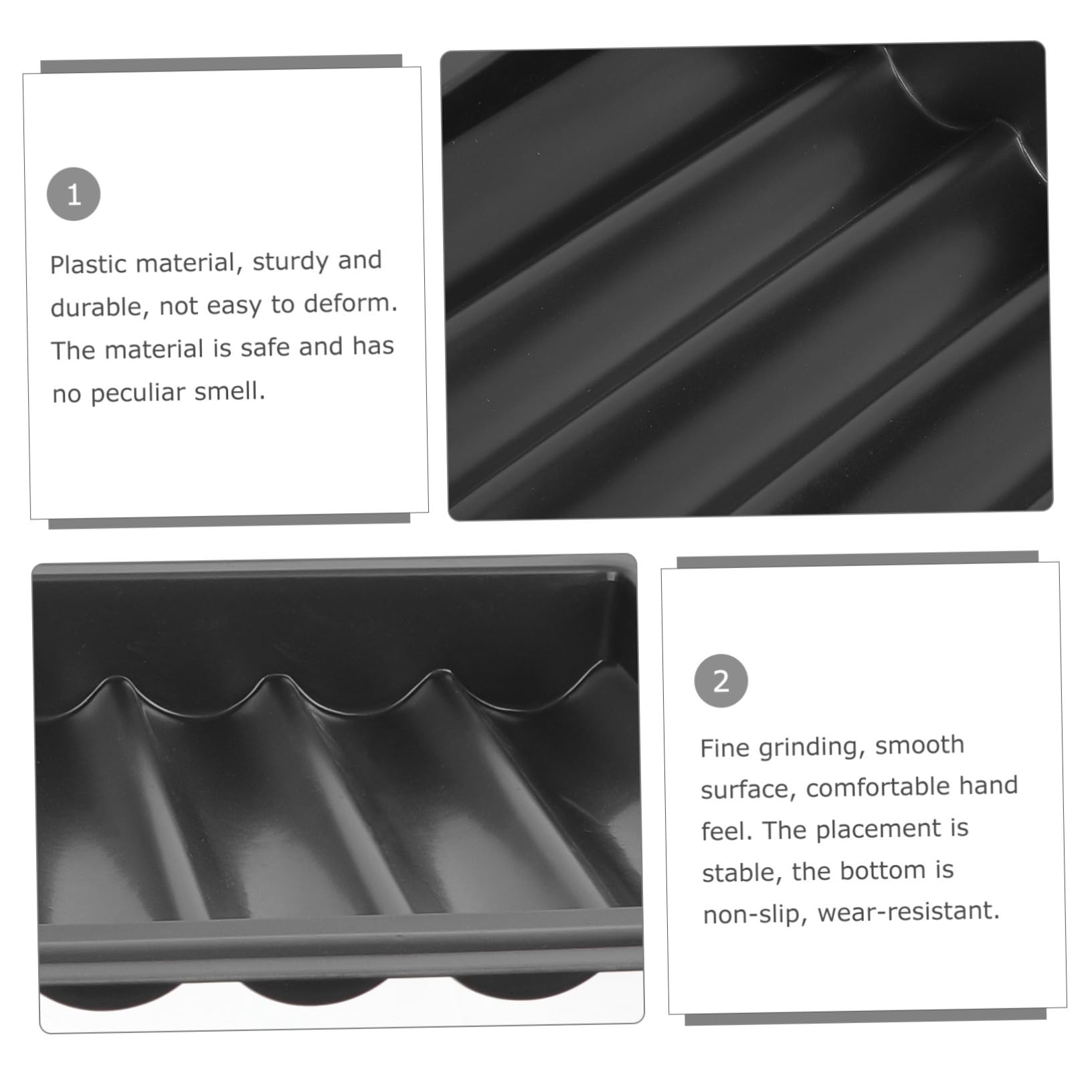 Uonlytech Vassoio Porta Fiches Poker in Plastica Resistente per Gettoni Organizer per Casa e Negozio Supporto per Fiches Hold Custodia Salvaspazio e Protettiva