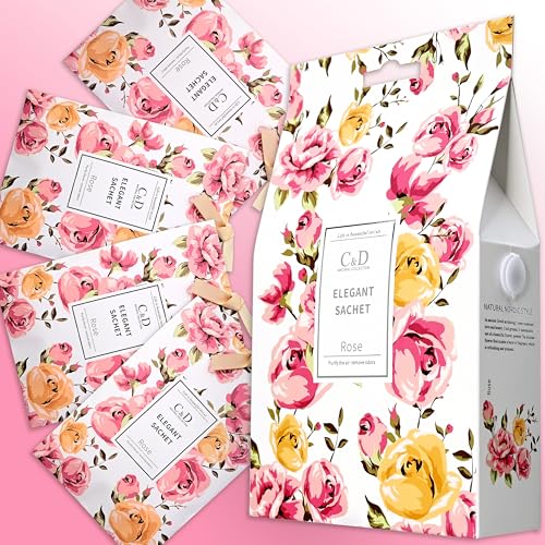 Rose Scented Sachets, 4 Pack