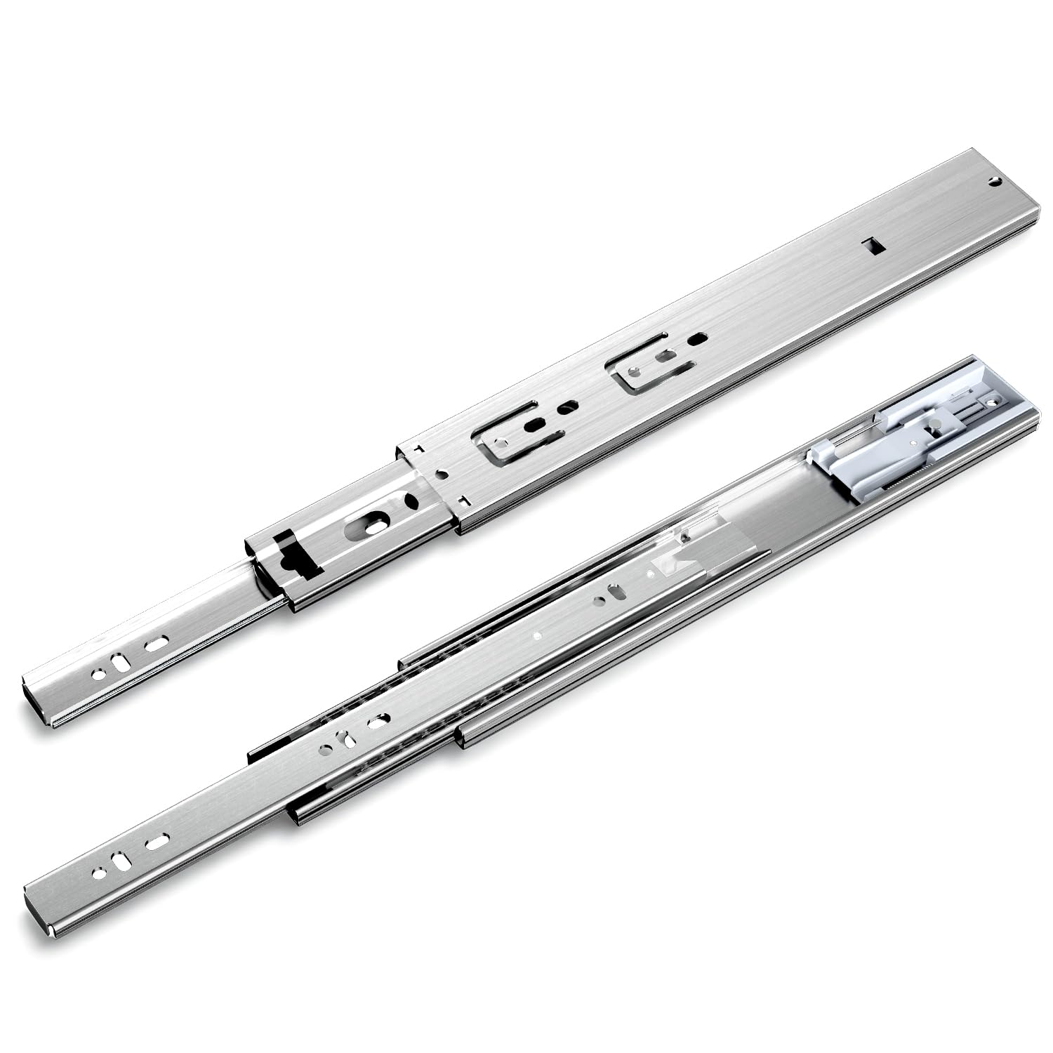 Rieles para cajones (4 pares, 300 mm, 45 kg)
