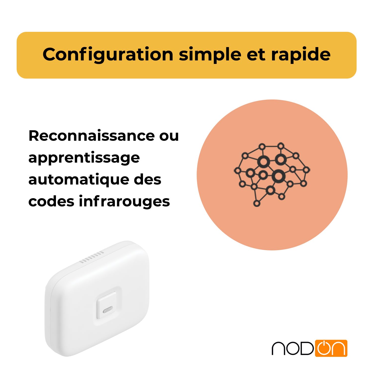 NodOn - Zigbee 3.0 Controleur Climatisation Intelligent Infrarouge - Controle Climatisation à Distance - Usage avec ou sans Télécommande - Compatible Zigbee Home Assistant, Z2M, Homey, ZHA
