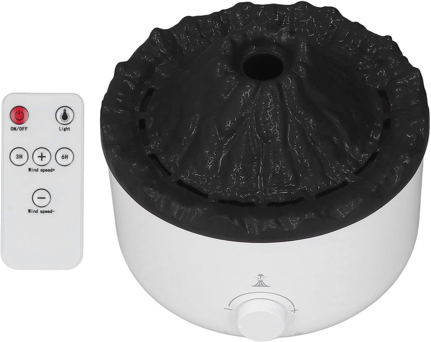 Domésticos Humidificador de Aceite Esencial de volcán, purificación de Aire de simulación 2 Modos de pulverización Difusor de aromaterapia Mejora el sueño for la Oficina for el Estudio