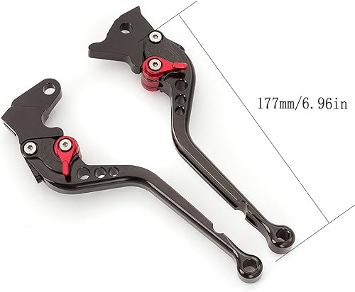 Miniatura 7 de Palancas de freno de embrague CNC compatibles con Z900 Z650 2017-2022, Z650RS 2022, Ninja 650RER-6F 2017-2022, V-E-RSYS 1000 2015-2019, V-E-RSYS