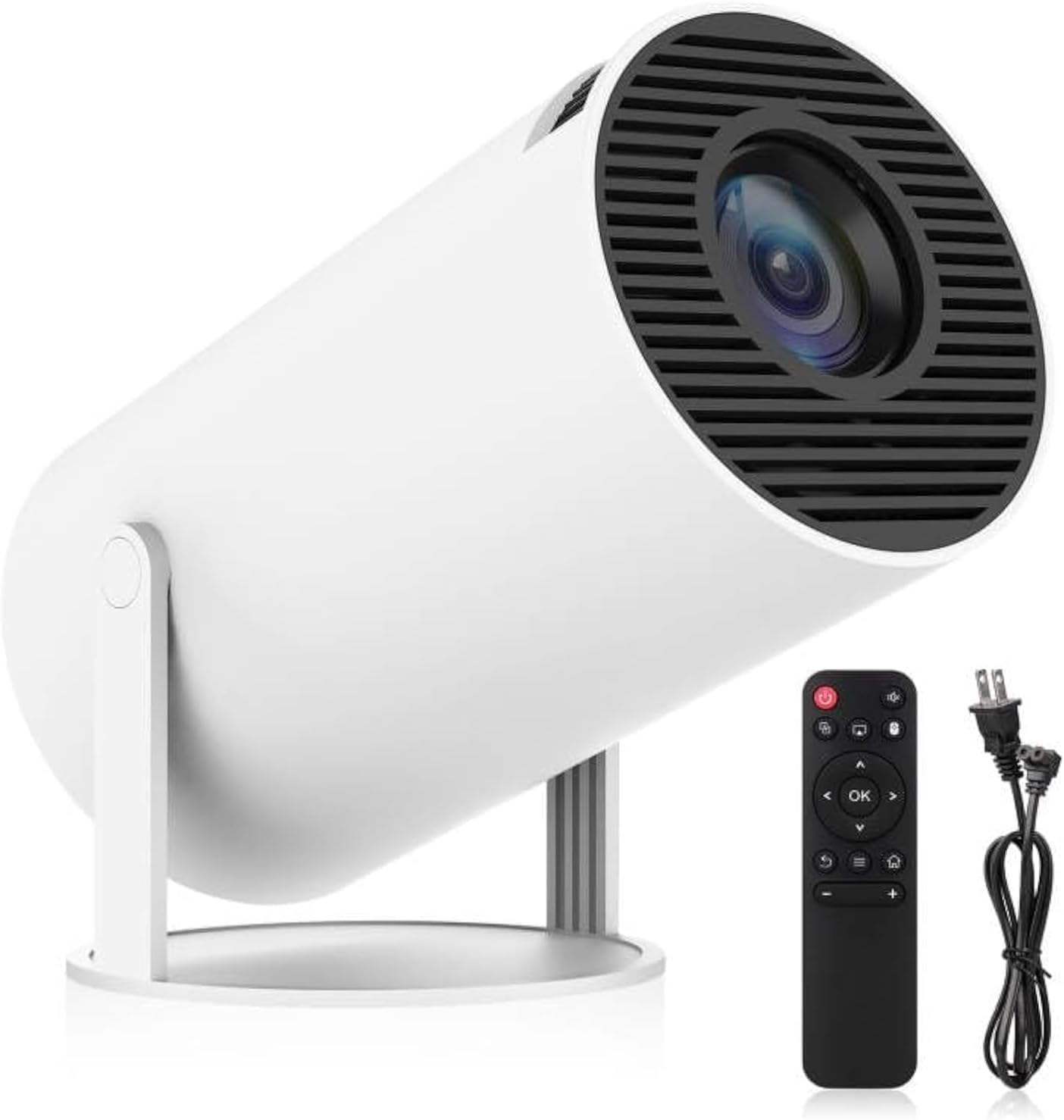 Drumstone (𝗦𝗽𝗲𝗰𝗶𝗮𝗹 𝟭𝟬 𝗬𝗲𝗮𝗿𝘀 𝗪𝗮𝗿𝗿𝗮𝗻𝘁𝘆) Portable 4K Home Theater Projector: 130" Display, Auto-Keystone, 2.4/5G WiFi, 180° Rotation, Low Noise Outdoor Projector-image-20