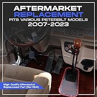 Vista 5 de Placa de arranque de palanca de cambios Peterbilt 389 personalizada de Florida Placa de plástico cromado para palanca de cambios Placa