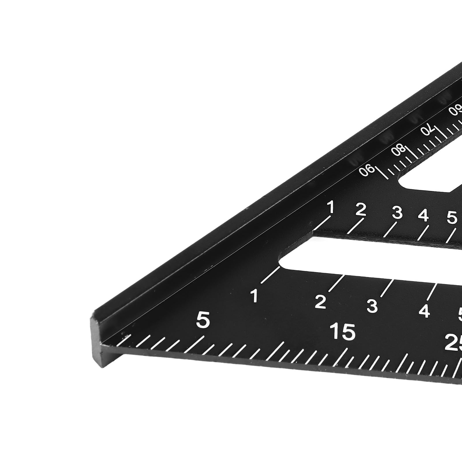 MRKU Regla Triangular de 7 Pulgadas, escuadra de Carpintero de Aluminio, 90 Grados y 45 Grados, Herramienta de medición portátil para carpintería y Bricolaje.
