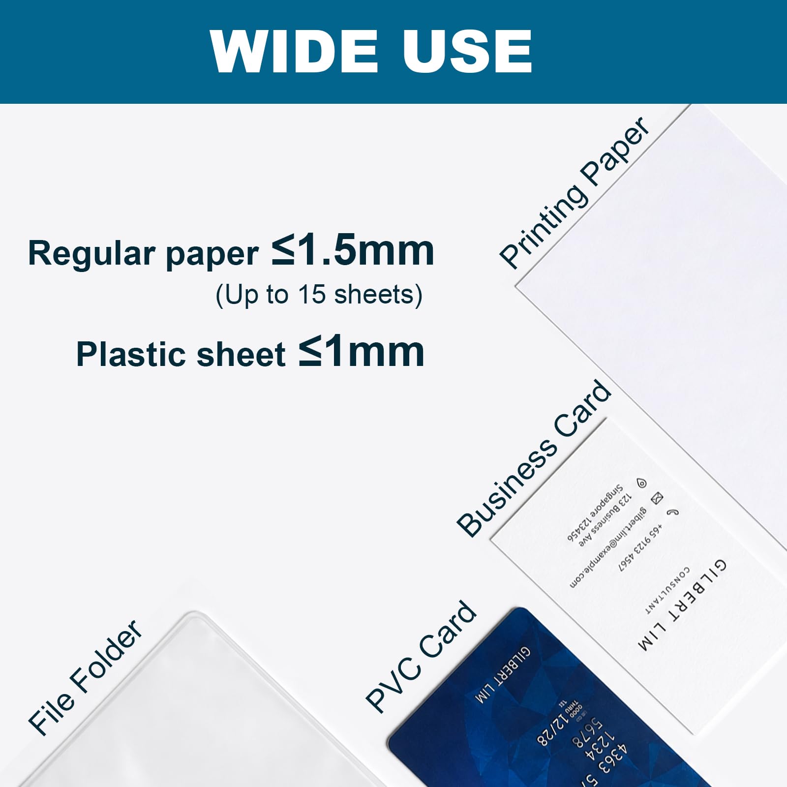 Pince perforatrice simple de 8 mm pour papier, cartes d'identité, plastique