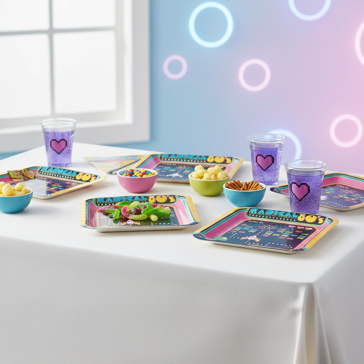 Amazon.com: Fun Express Radical 80s Arcade Game Paper Dinner