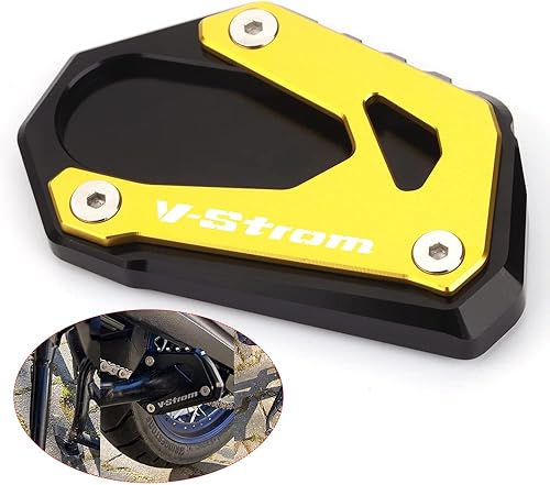 Para V-Strom 1000 1000XT DL1000 2014-2021 V-Strom 1050 1050XT DL1050 2019-2022 Soporte lateral de pie Ampliar placa de extensión almohadilla vstrom