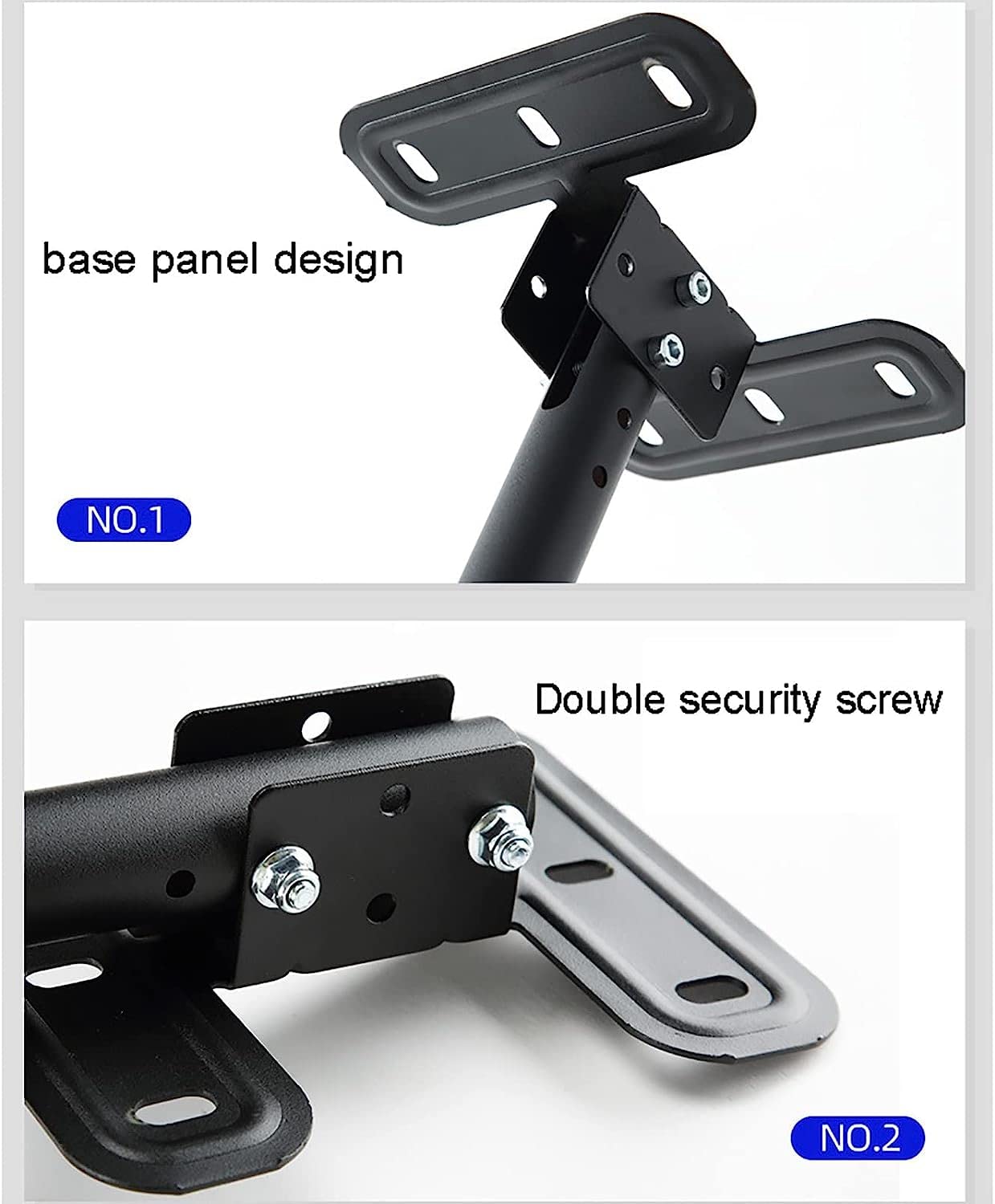 Supporto TV a soffitto Full Motion, staffa girevole regolabile in altezza per schermi LCD LED al plasma da 32 a 60 pollici