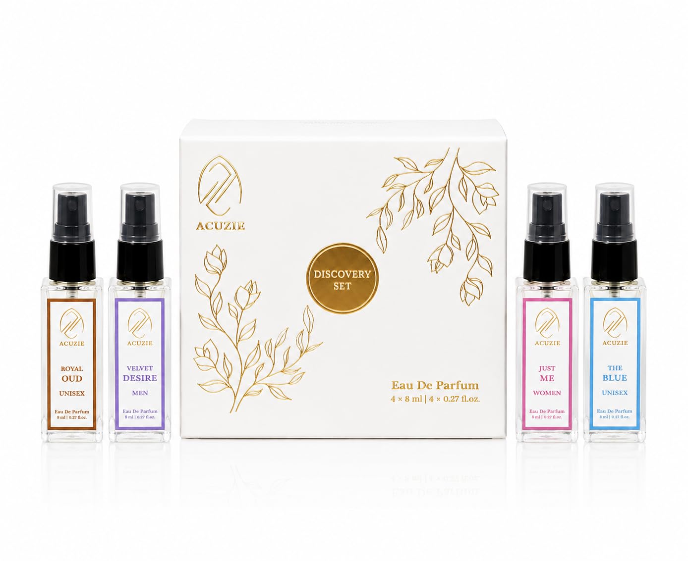 Buy Acuzie Perfume Discovery Set for Men & Women (4 x 8ml) | Mini