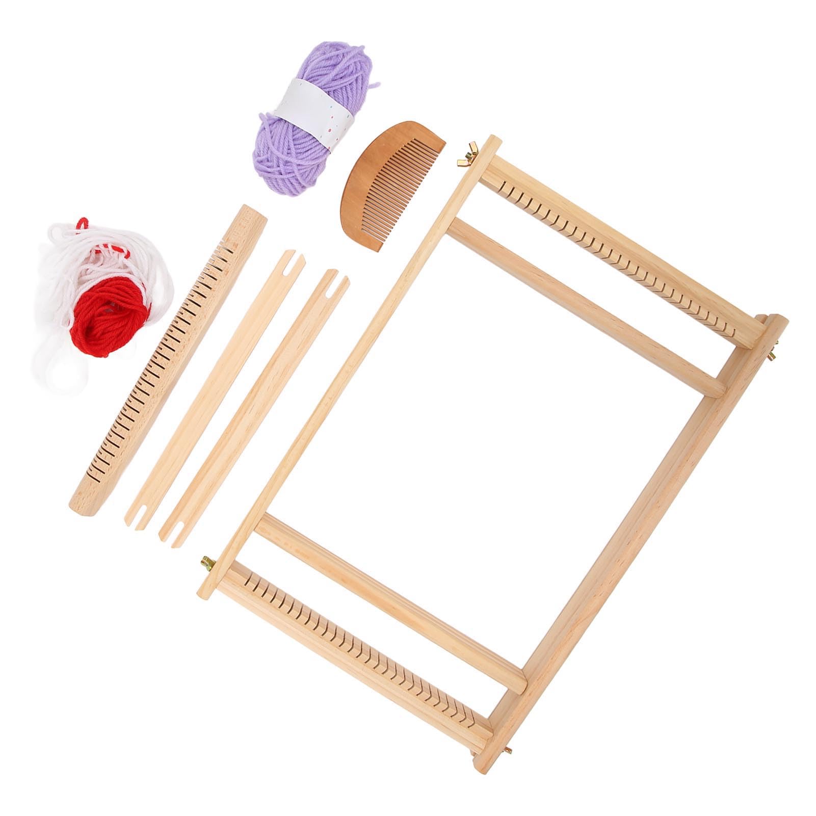 WOPPLXY Metier a Tisser, Métier à Tisser en Bois pour Débutants et WOPPLXY Metier a Tisser, Métier à Tisser en Bois pour Débutants et