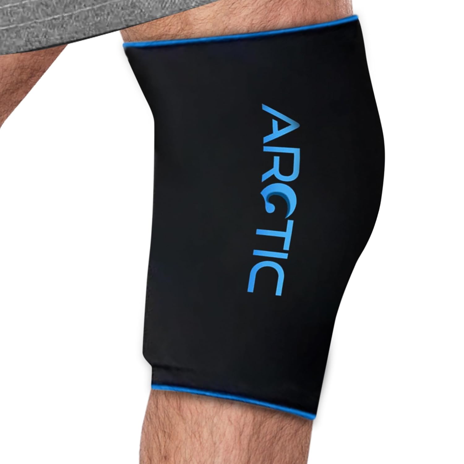 Cold Therapy Compression Ice Sleeve, Knee Ice Pack Wrap for Injuries, Elbow, Quad & Hamstring Relief, Flexible & Reusable Cold Wrap Recovery for Meniscus, ACL, MCL, Ice & Heat Therapy (Small)