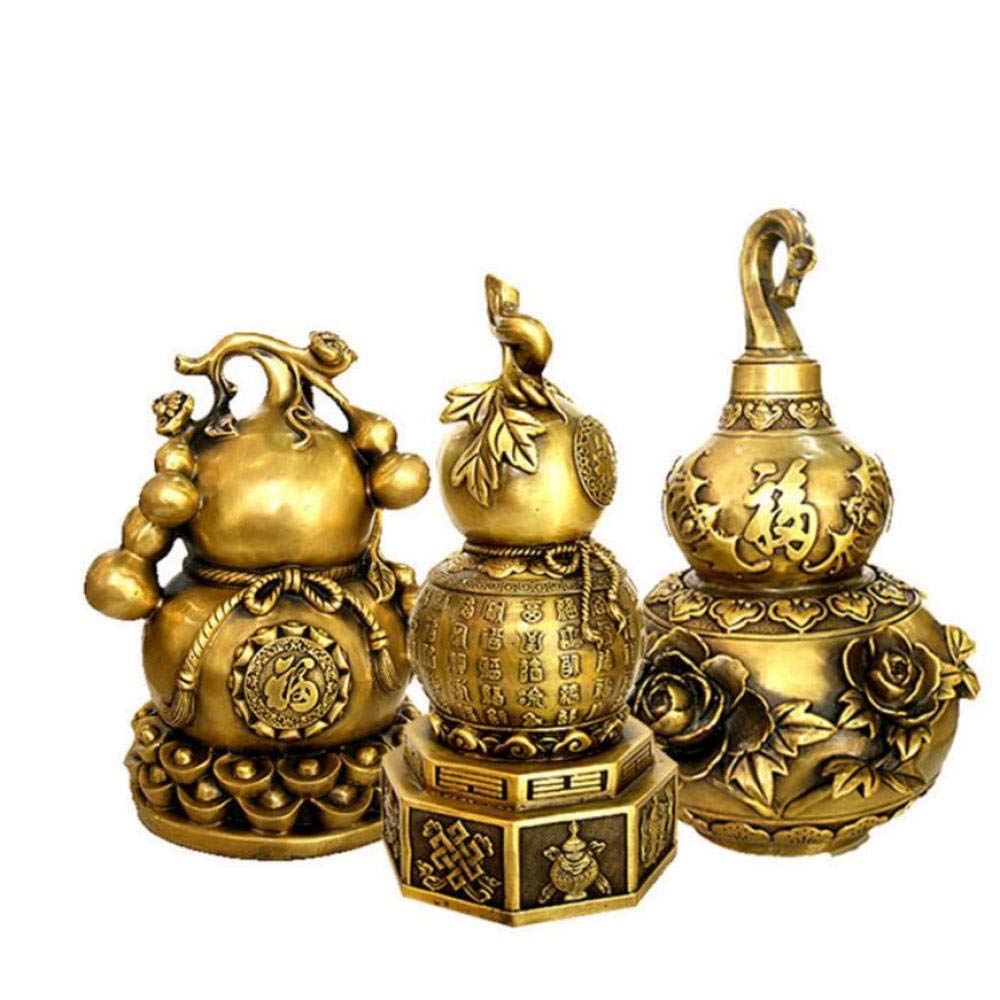 Bustos, Esculturas Y Adornos para Decoración De Bodas, Estatuas De Cobre, Calabaza De Cobre Puro, A, como Se Muestra.