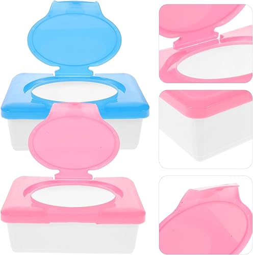 Miniatura 2 de Caja de pañuelos húmedos reutilizables para el hogar, organizador de pañuelos húmedos, contenedor de almacenamiento, dispensador de toallitas