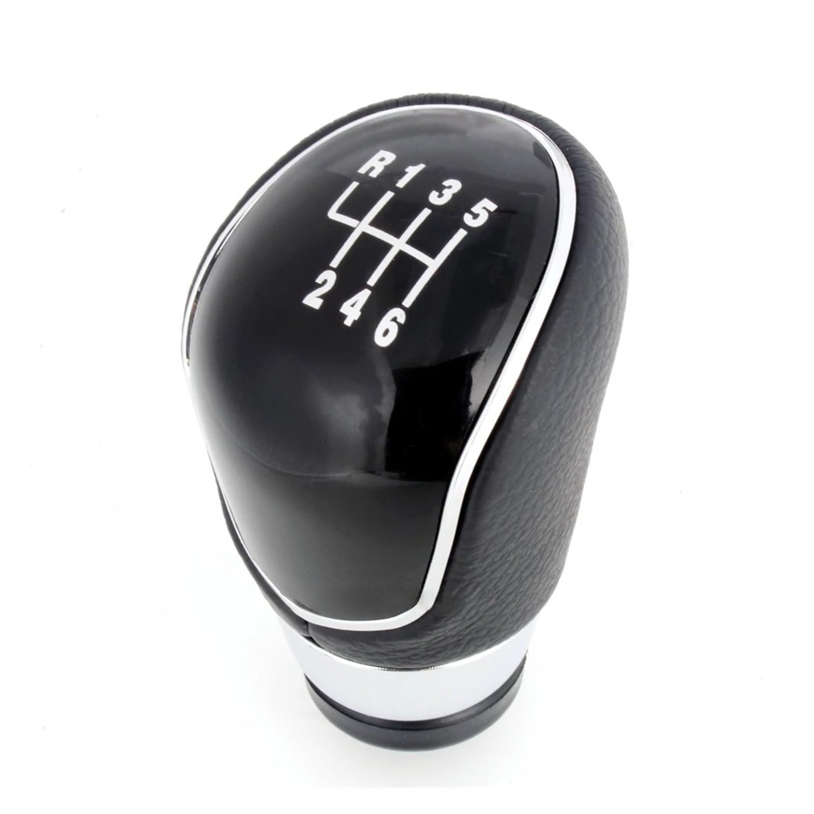 JSYALMSLW for Fiesta 2008-2012 Shift Lever Knob PU Leather/ABS Performance