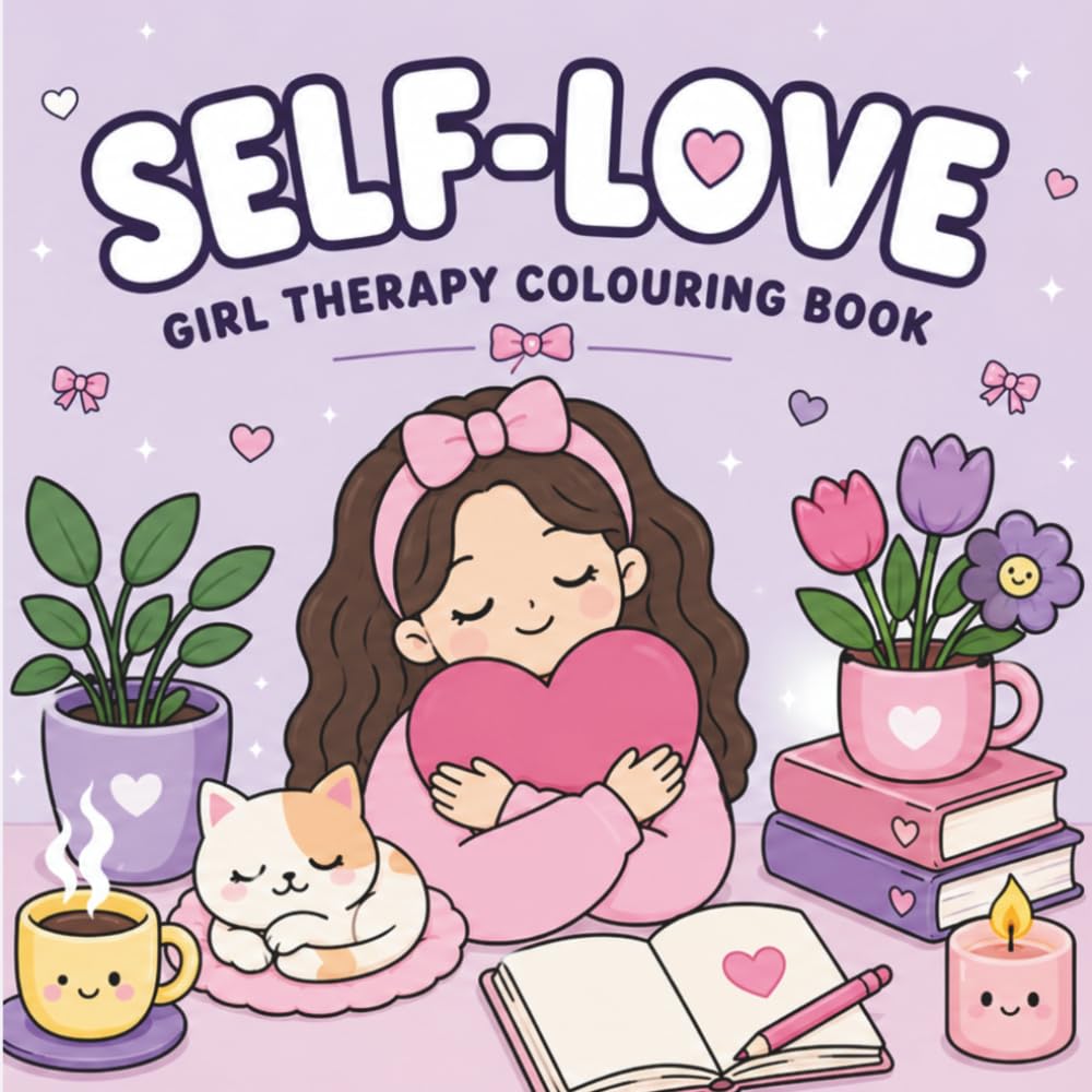 Self-Love Coloring Book: Bold, Easy Designs for Stress Relief, Healing, and Self-Care