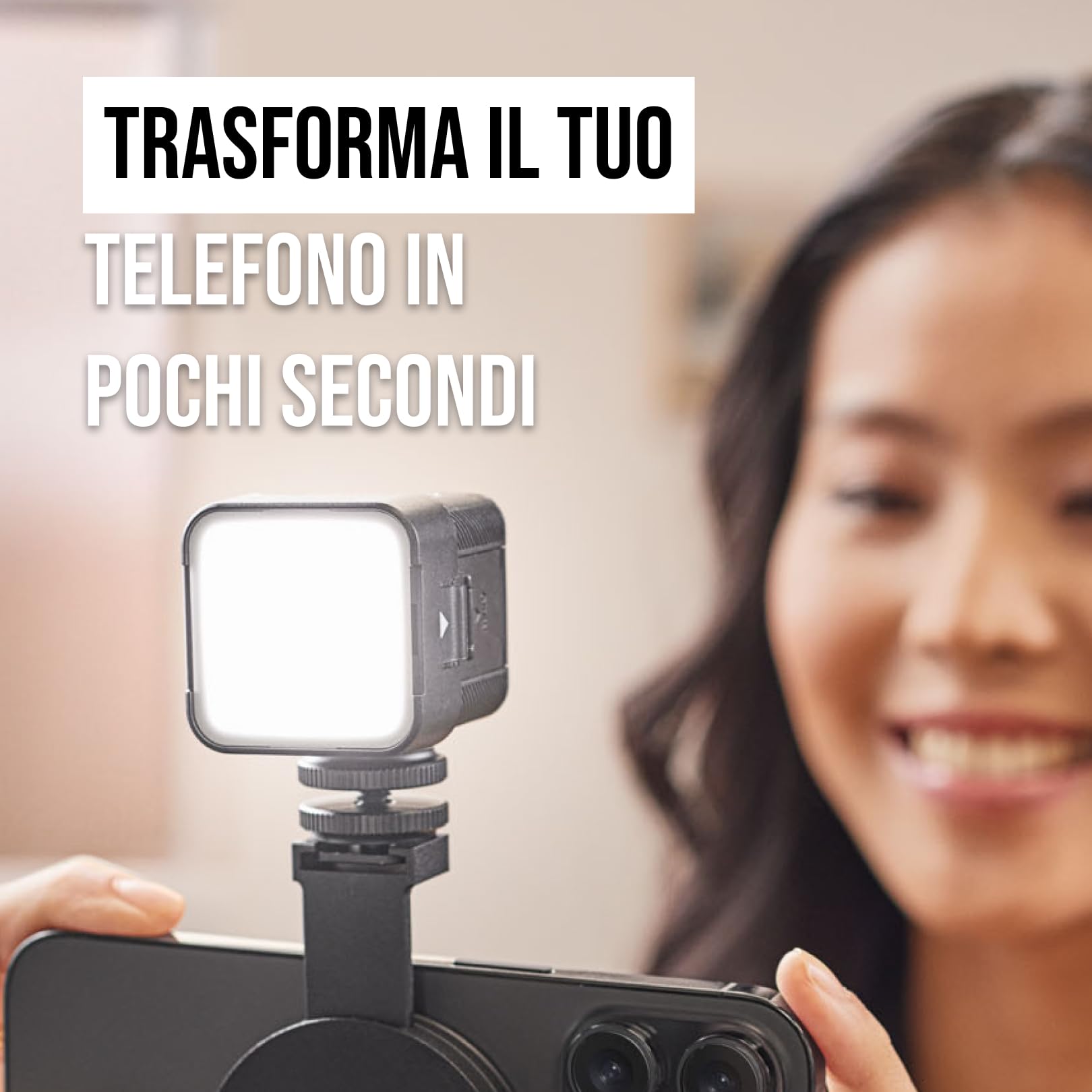 RØDE Supporto magnetico per smartphone con slot per shoe fredda e filettatura da 1/4 di pollice (compatibile con MagSafe).