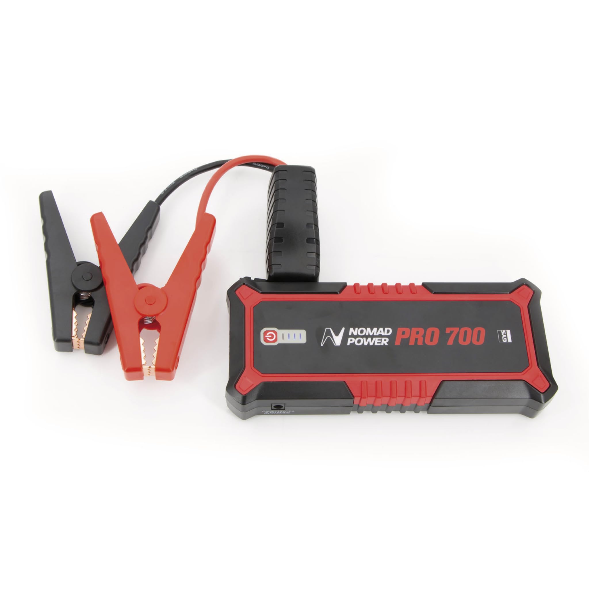 GYS, NOMAD POWER PRO 700, Démarreur/Booster Batterie Lithium Portable 2000A, Véhicules 12V (Moto, Voiture, Utilitaire), Démarrage Sécurisé, Batterie Externe 6Ah (PowerBank), Lampe LED, Ecran LCD