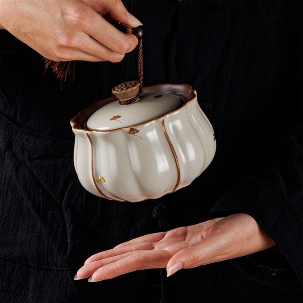 Tarro de conservación Bote de té cerámica con tapa sellada Tarro 600 ml