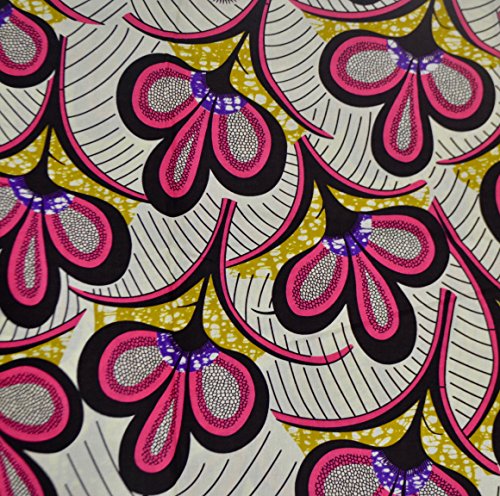 Ankara Fabric African Print - Wax Material For Clothing Designs, Fashion, Dress, Top, Skirt, Shirt, Jewelry, Bags And Shoes -Styles Prints. Premium Holland.. Diva Dots - 6 Yards