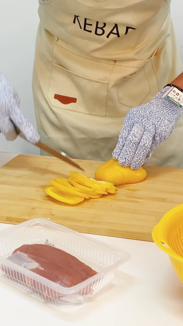 Image of Kebada C4 Cut Resistant Gloves, ANSI A4, 100% Food Grade, 3 Pairs | Glass-Free & Steel-Free, Breathable Seamless knit, Cool, Washable, Ideal for Meat Cutting, Slicing and Oyster Shucking