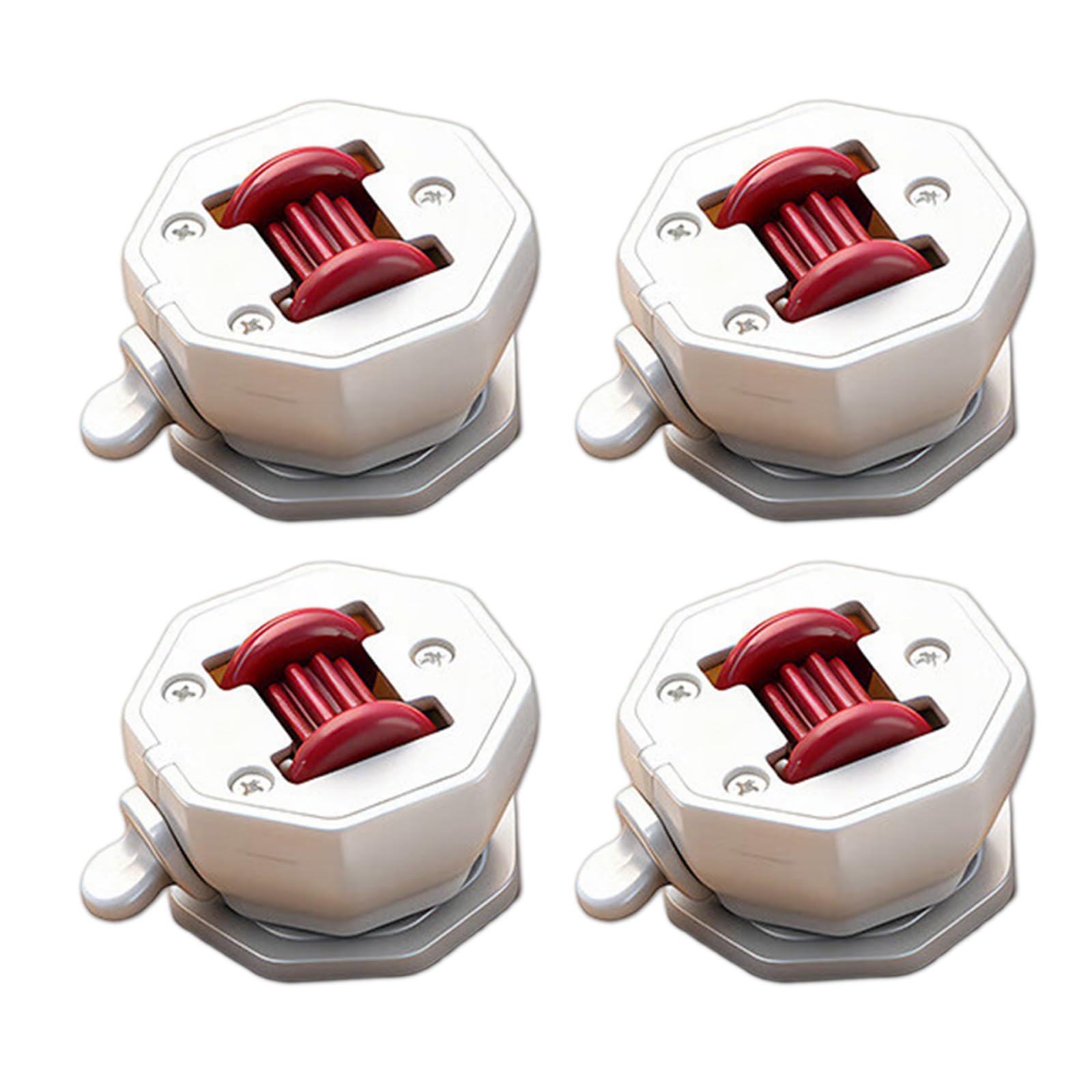 4Pcs Small Furniture Casters Wheel Sticky Pulley Appliance Sliders Adhesive for Kitchen Appliances Adhesive Furniture Universals Rotation Caster