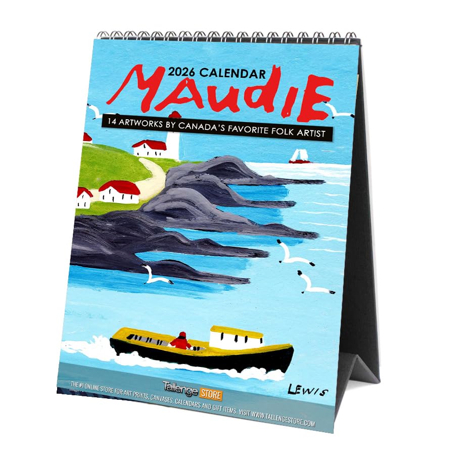Image of Tallenge - Maud Lewis - Canadian Folk Artworks - 2026 desk Calendar - 6 x 9 Inches (Paper, Desk Calendar)