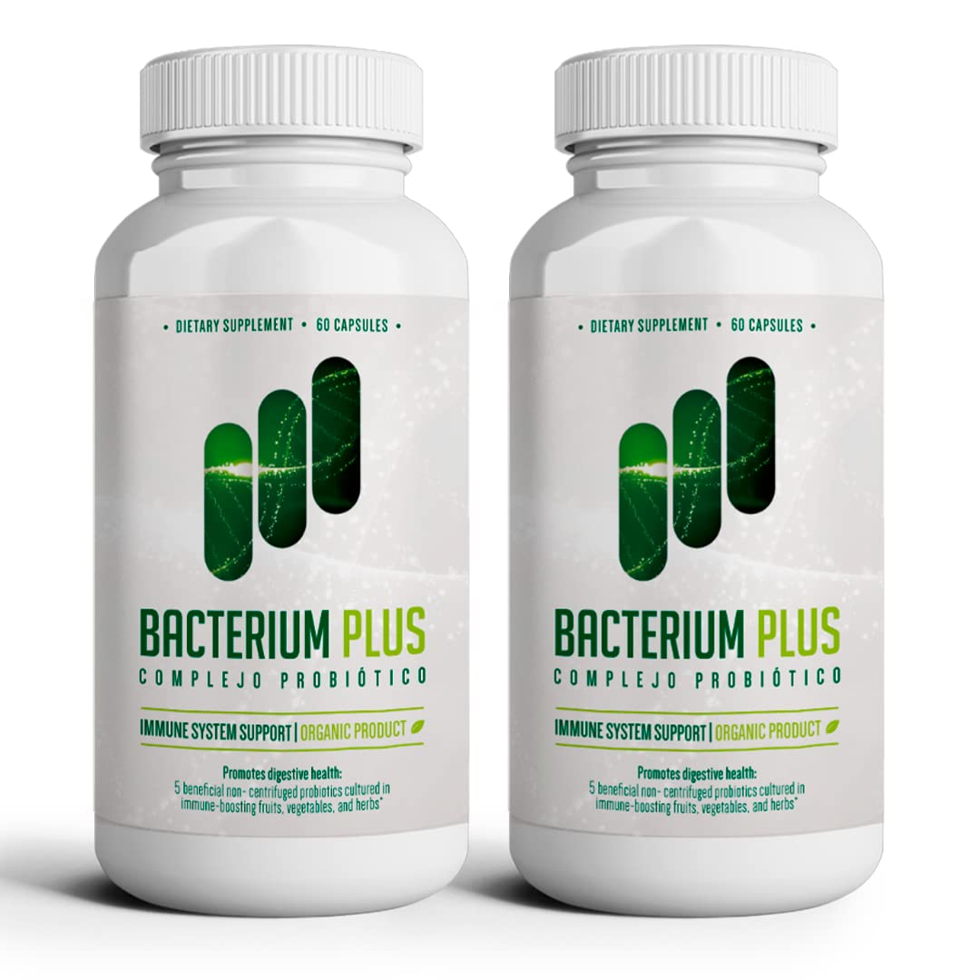 Bacterium Plus, Natural Product, Immune System Support, Patented Formula, Original Product - 120 Count - Pack of 2
