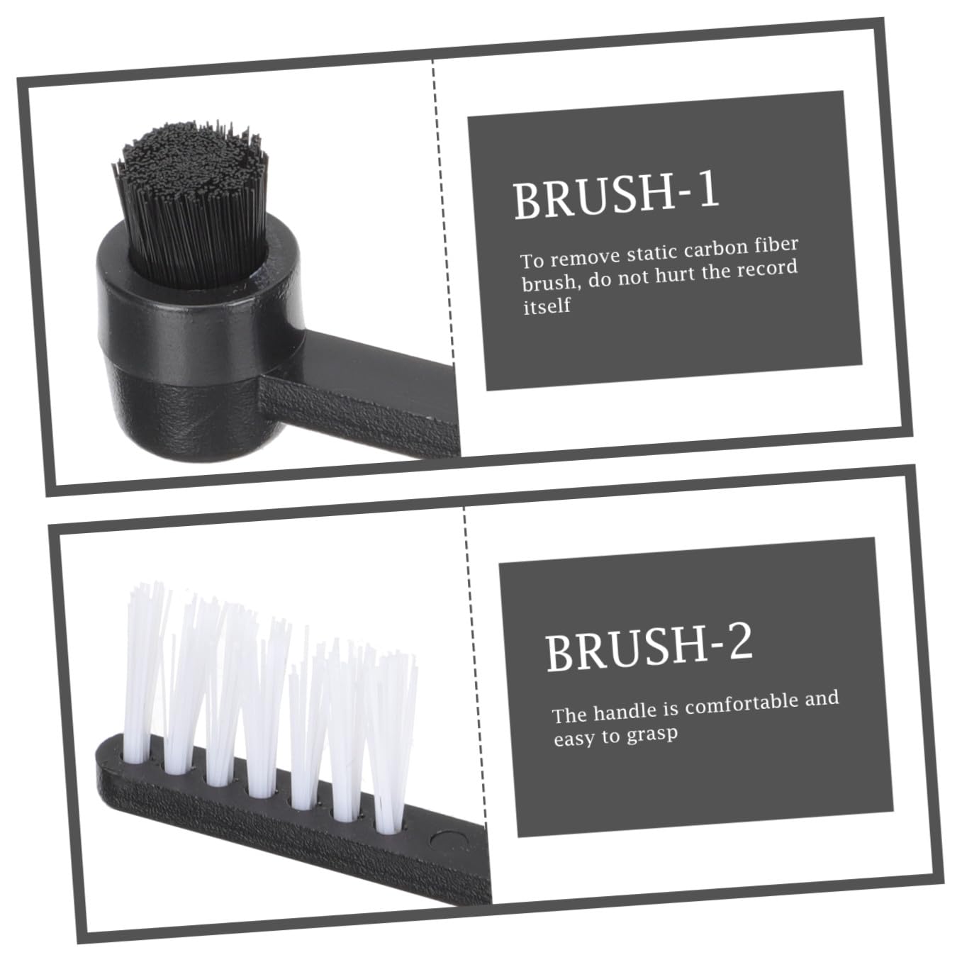 Uonlytech 5sets Kit Di Pulizia Per Dischi in Vinile Spazzola Antistatica e Accessori Per Pulizia Del Giradischi Compatto e Portatile Per Amanti Della Musica e Collezionisti