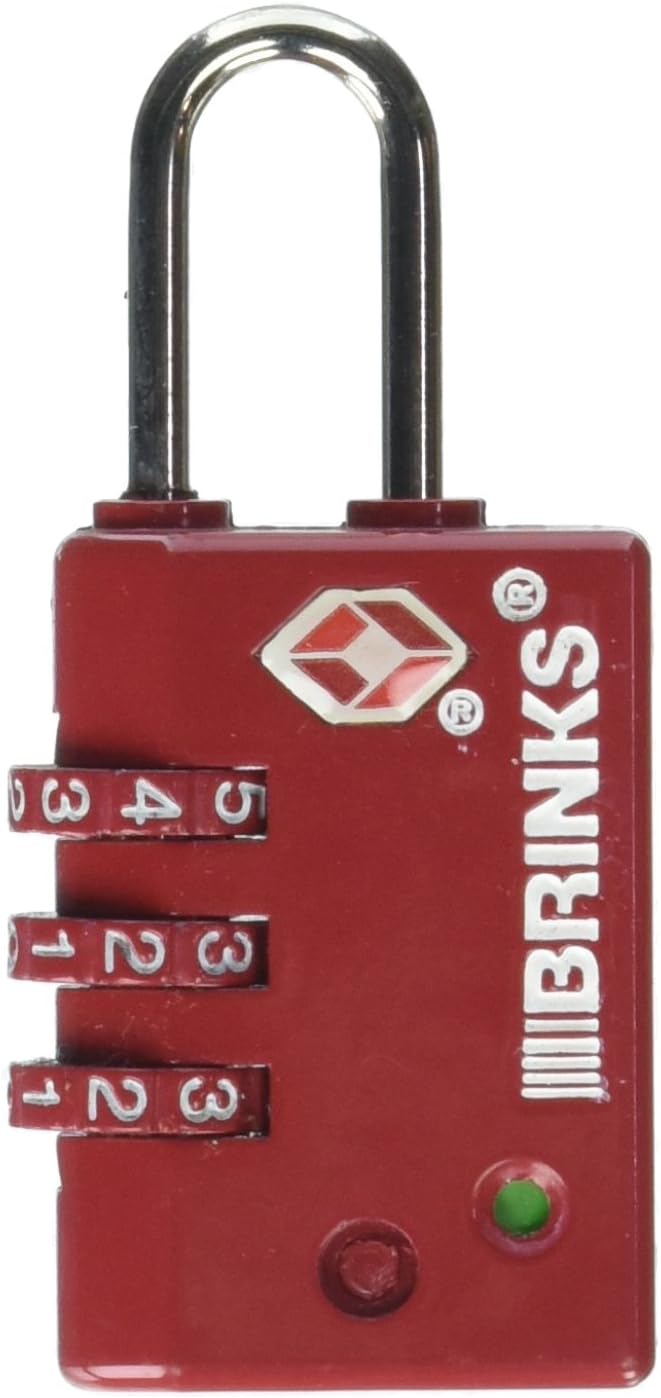 Brinks 17525104 Zinc TSA Combination Lock, 25Mm, Combination Padlocks