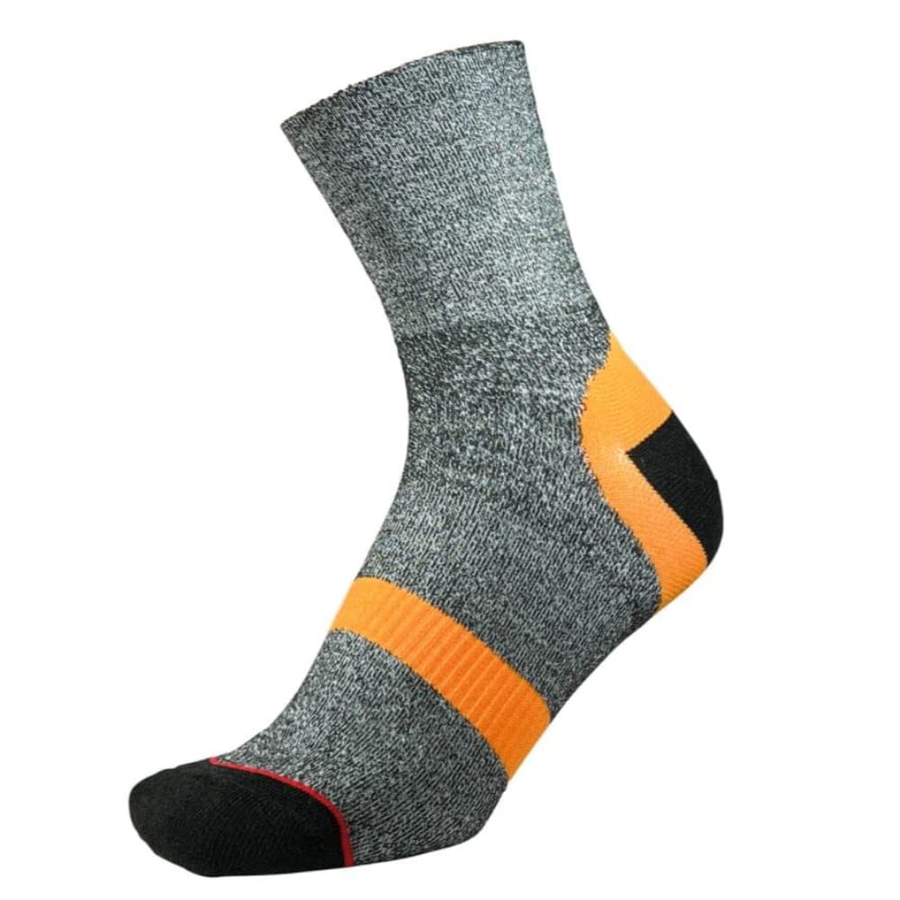 Men's 1999OM Socks, Charcoal/Orange, M