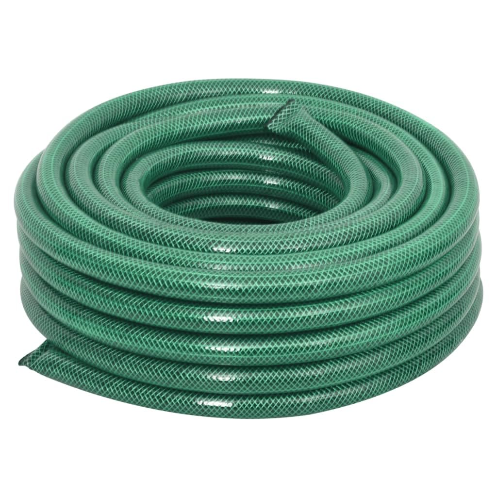 Yuoghrtfe Green Pvc Garden Hose With Fitting Set, 0.75 Inch X 10 M, 4-Piece Irrigation Kit With Spray Nozzle And Quick Couplers