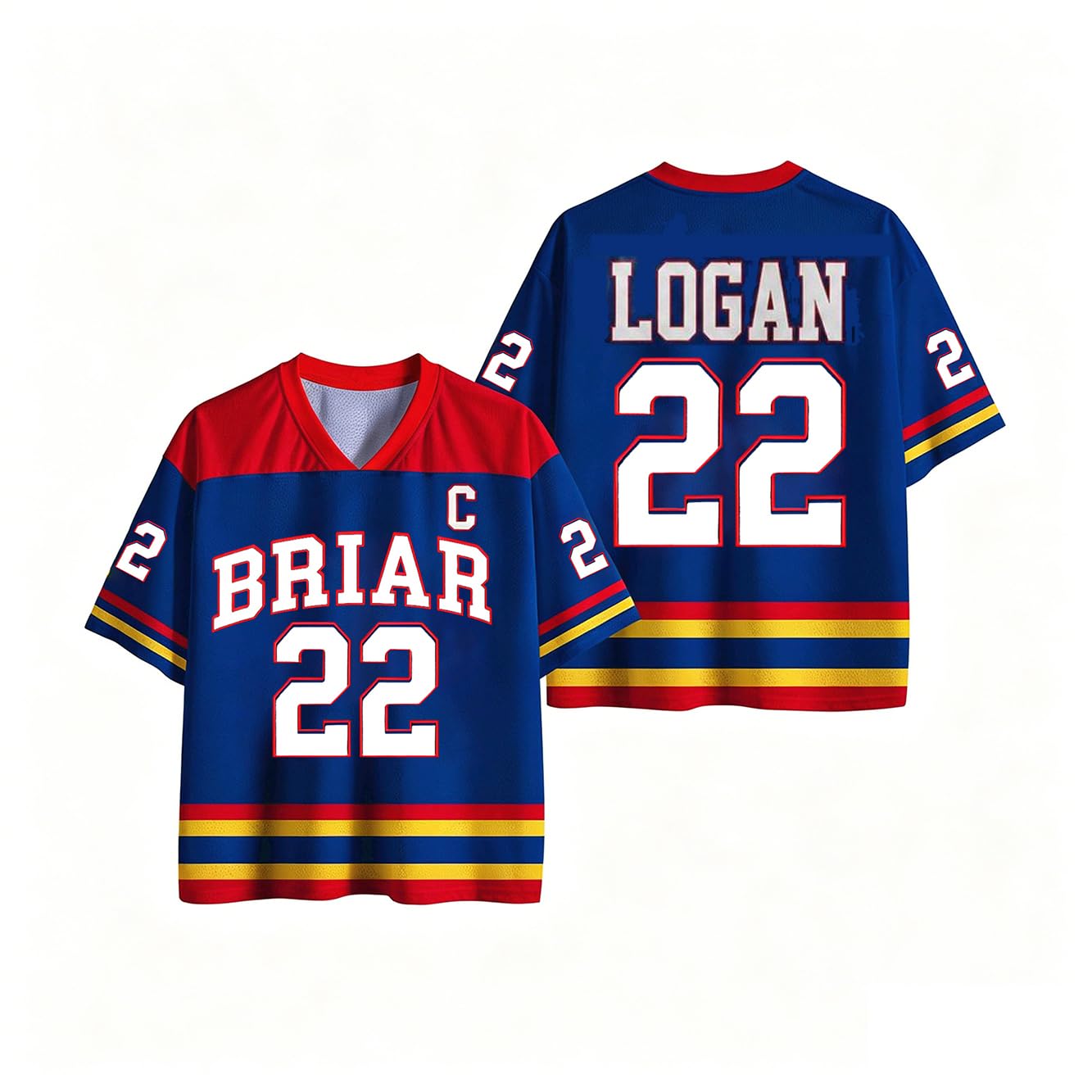 Off Campus Hockey Jersey Graham 44 & Logan 22 & Tucker 46 & Di Laurentis 66 Briar U Jersey Shirts Women Short Sleeve Briar Hockey Shirts Sports Inspired Tshirts Off Campus Merch for Fans — image 1