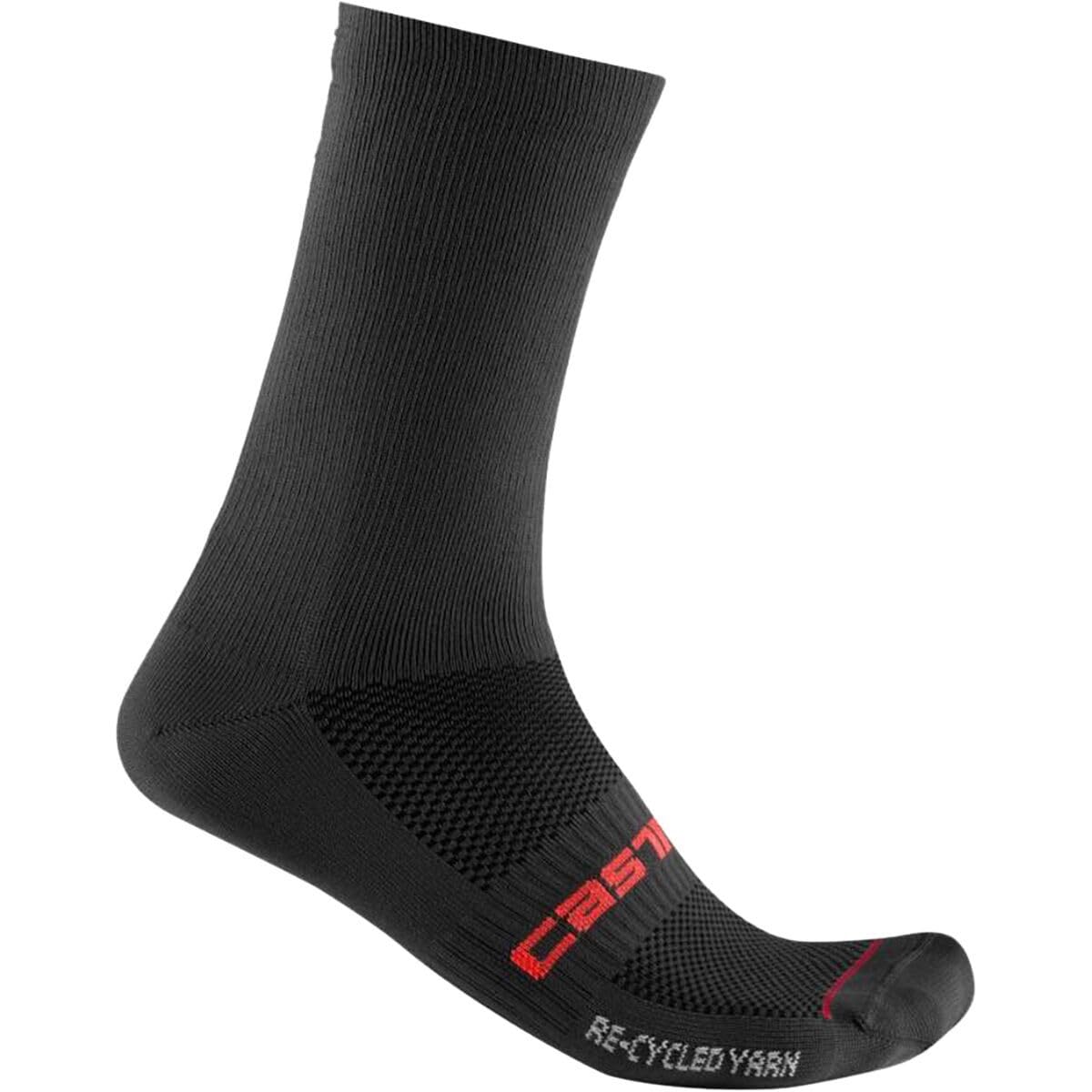 CASTELLI 4523534-010 RECYCLE TH 18 SOCK Socks Unisex BLACK Size S/M
