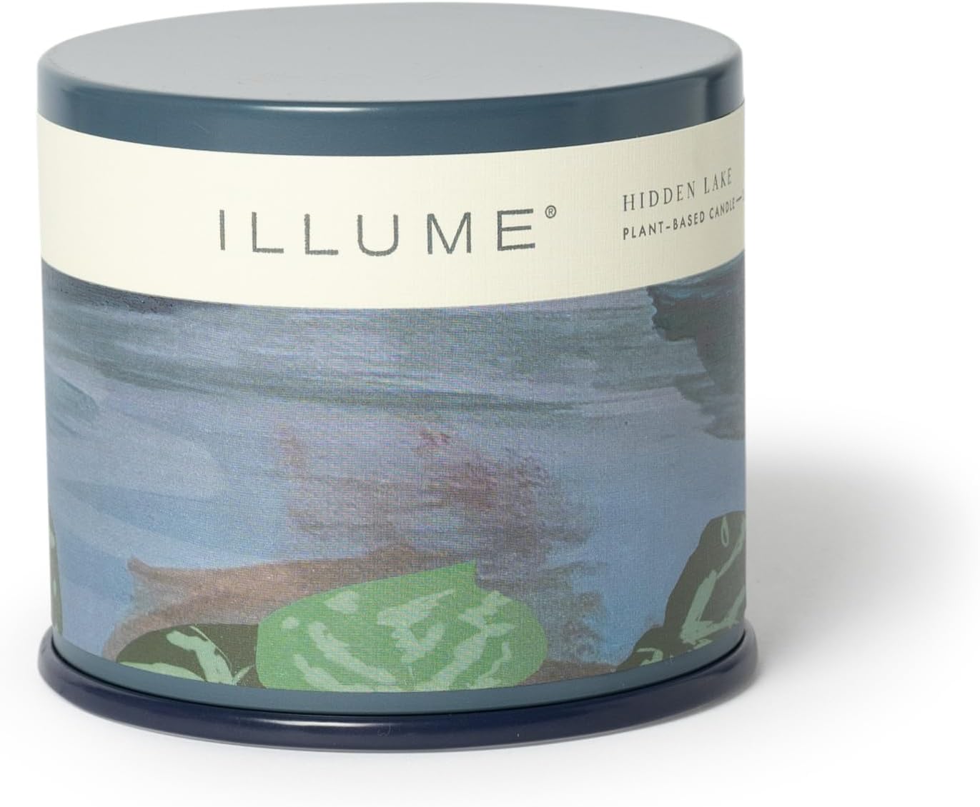 Illume Beautifully Done Essentials Hidden Lake Vanity Tin Scented Soy Candle