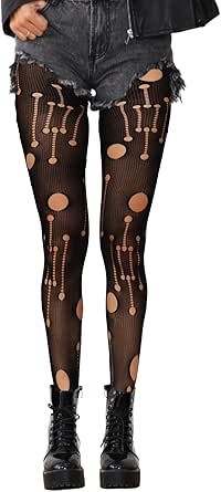 LOYASEAL Fishnet Tights,Ripped Tights, Broken Hole Fishnets, Fishnet ...