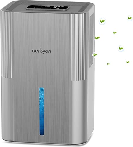 Miniatura 1 de Deshumidificadores para el hogar, tanque de agua de 95 onzas (1000 pies cuadrados), deshumidificador para baño con apagado automático, luz de 7