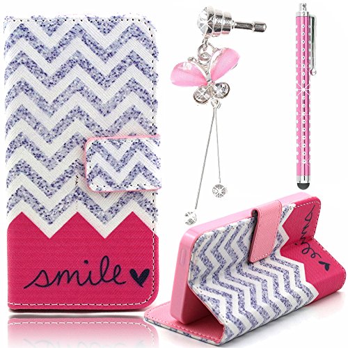 Sunroyal® - Étui portefeuille à rabat ultra-fin en cuir PU pour Samsung Galaxy Core Prime SM-G360F - Protection en gel silicone TPU - Fermeture à ventouse...