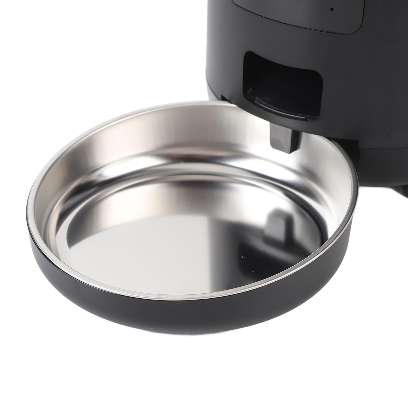 Fabater Alimentatore Automatico per Animali Domestici USB con Avvisi Intelligenti per Cani e Gatti Dispenser di Cibo Temporizzato Wireless con capacità di 4 Litri (BLACK)