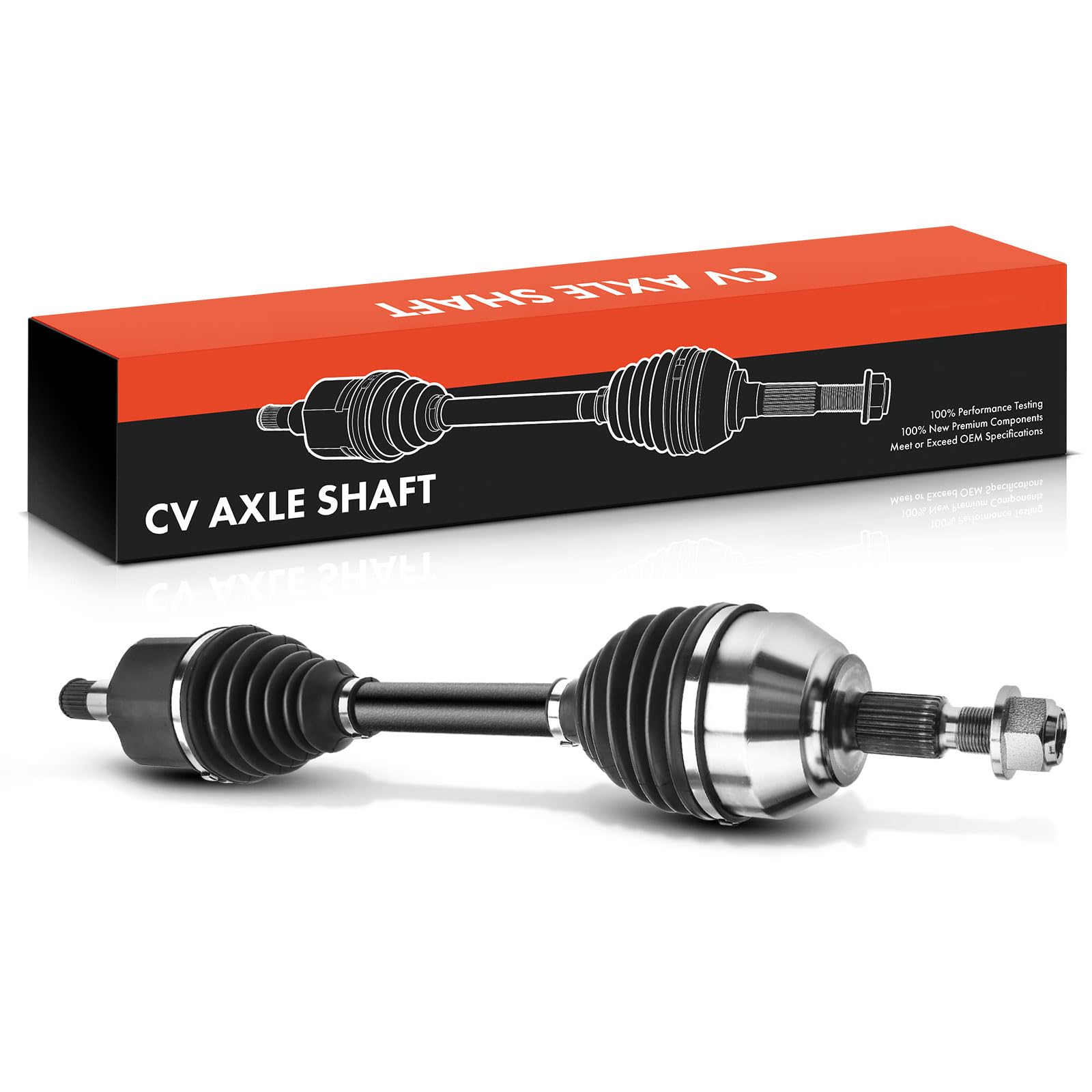 Frankberg Eje motriz Eje de transmisión Caja de cambios manual Eje delantero Izquierda sin ABS-Ring Compatible con K.u.g.a I 2.0L 2008-2012 Replace# 8V413B437AC