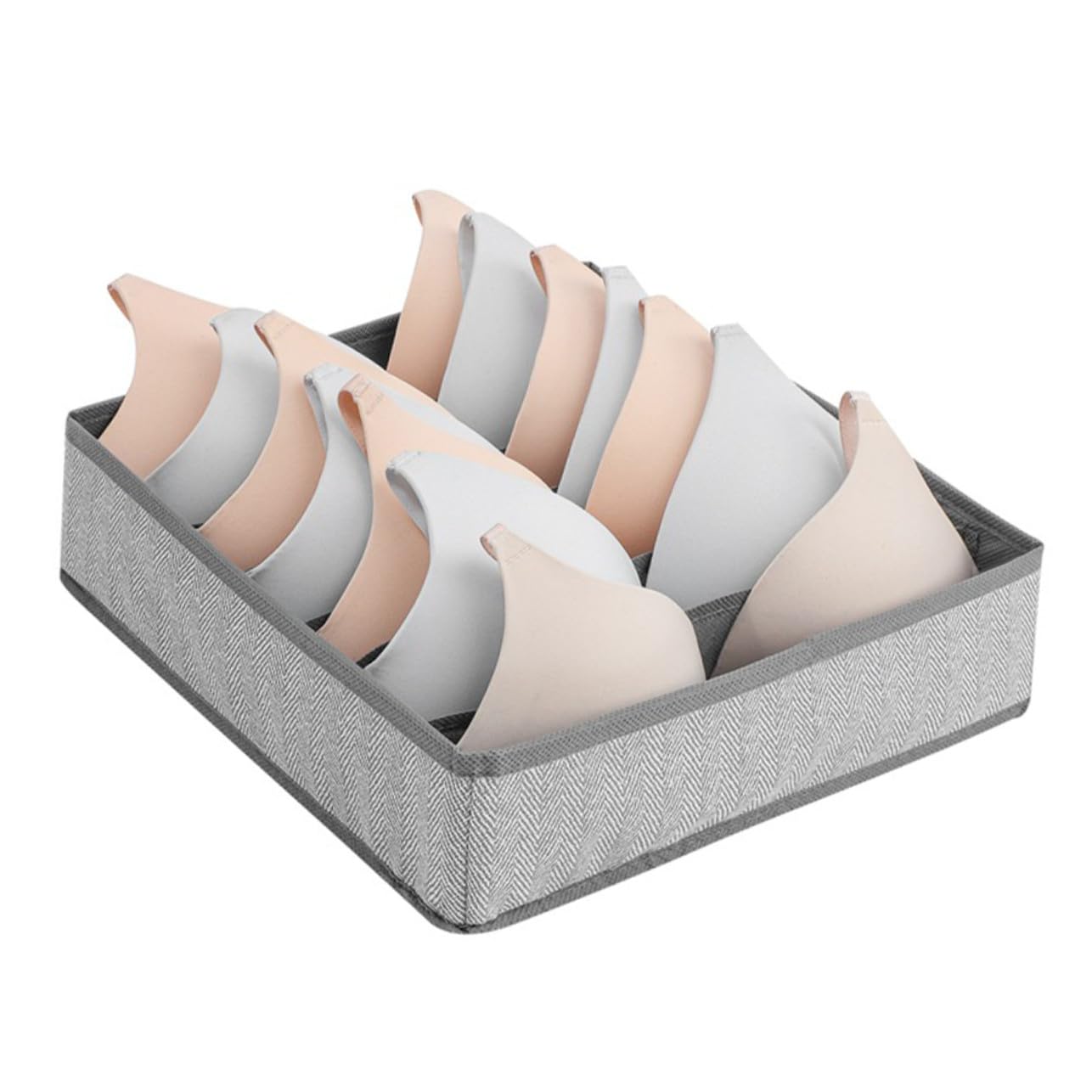 Scatola Organizer per Cassetti 4 Pezzi, Pieghevole, 7 Scomparti