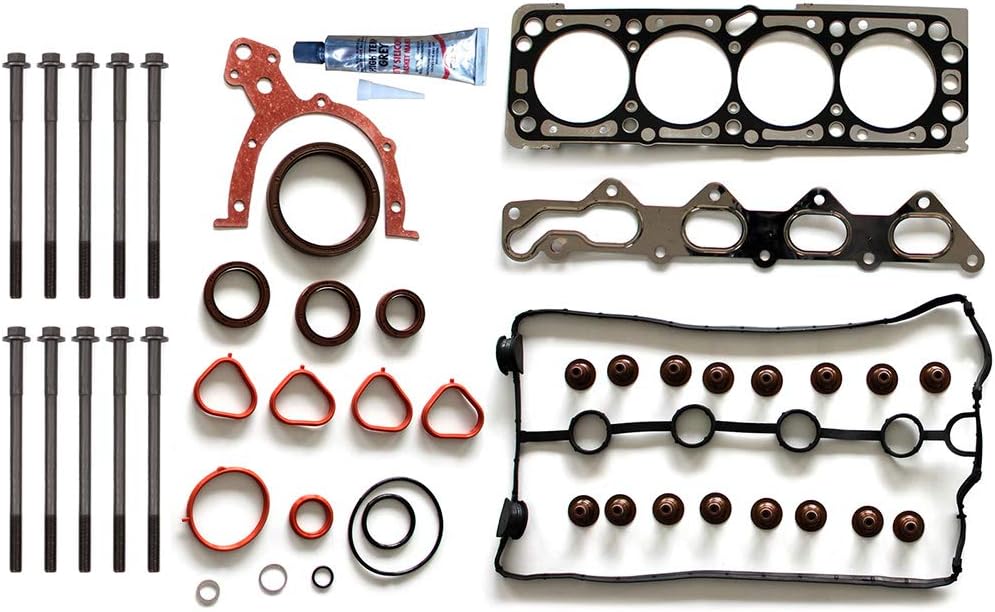 ECCPP Cylinder Head Gasket Set W/Head Bolts Fits for Chevrolet Aveo 1.6L HS26378PT,HS8-10416E