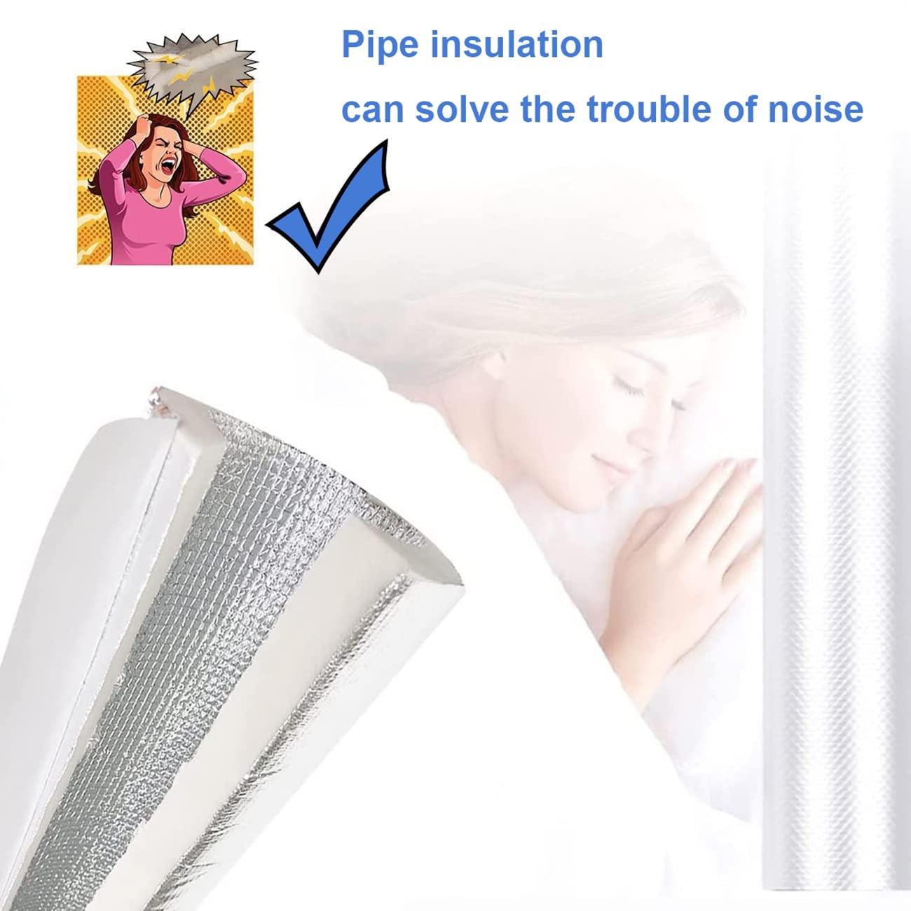Tubo Isolante Autoadesivo Semiaperto, Isolante per Tubature, Antigelo E Ritardante di Fiamma, Spesso 15/20 Mm, per Tubo Invernale, Lunghezza 95 Cm (Size : 219mmx20mm)
