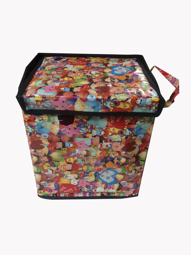 Home Candy Kids Cloth Big Foldable Laundry Bag - Multicolour