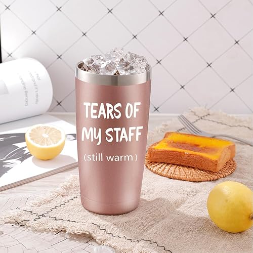 Miniatura 2 de SOCOARZR Regalos del Día del Jefe para mujeres, vaso de lágrimas de mi personal, regalos divertidos para mujeres, regalos de jefe para mujeres, el