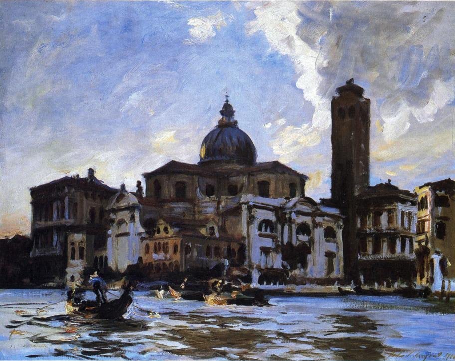 Impression d'art Venise Palazzo Labia Sargent sur toile haut de gamme 60x90cm